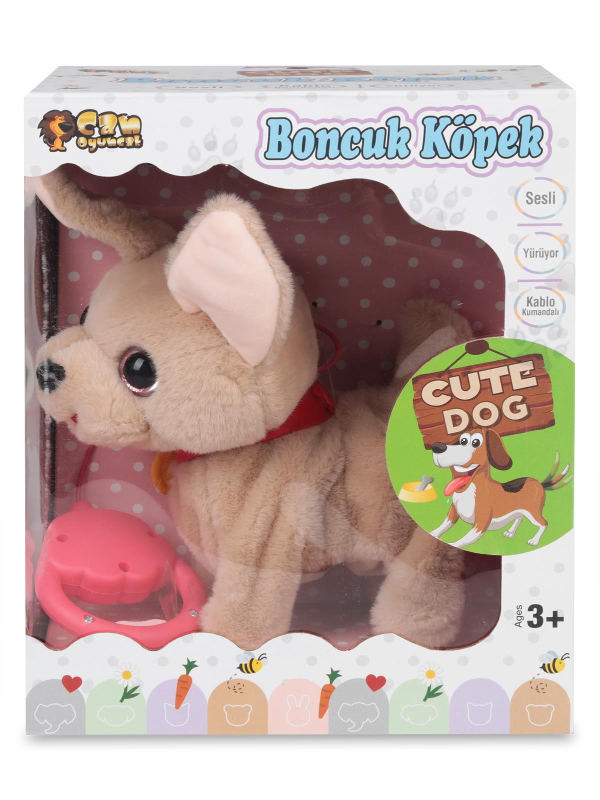 Can Oyuncak Kumandalı Sesli Köpek - Kahverengi