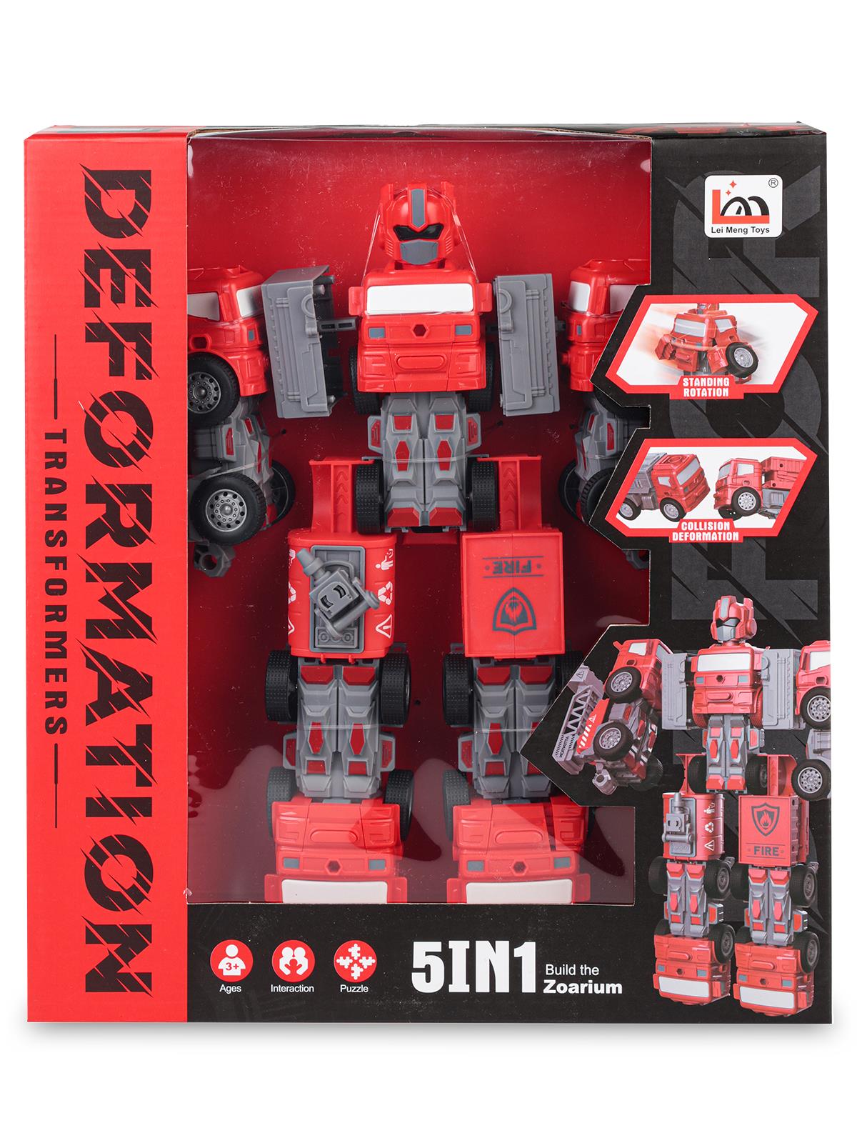 Can Oyuncak Ufo Transformers - Kırmızı