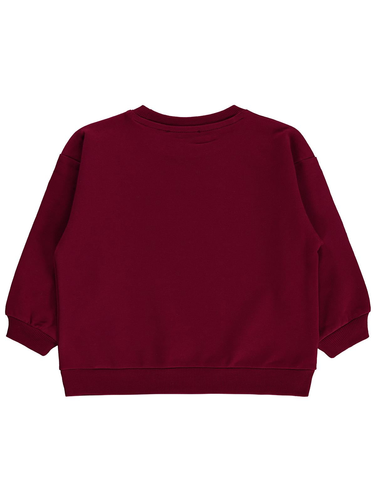 Civil Girls Basic 2-5 Yaş Sweatshirt - Bordo
