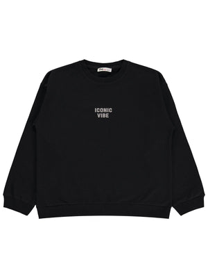 Civil Girls Basic 10-13 Yaş Sweatshirt - Siyah