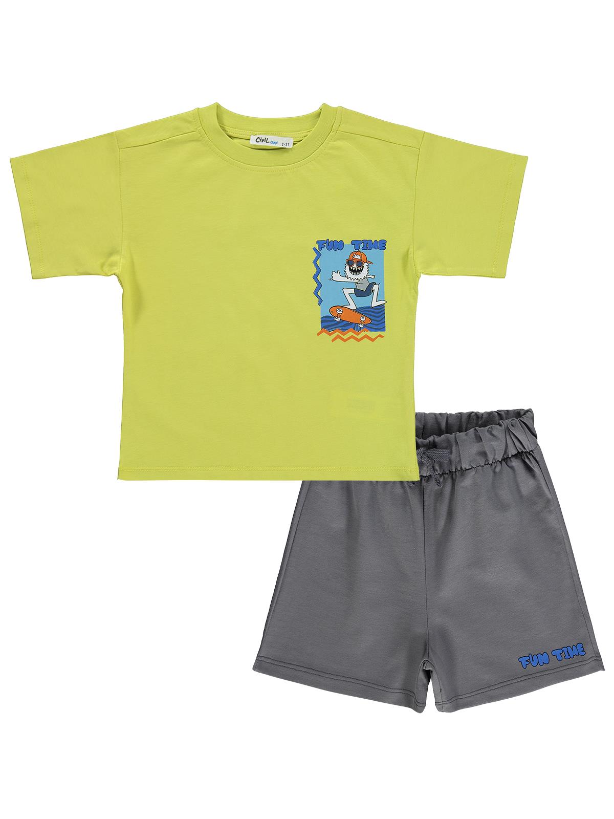 Civil Boys Fun Time 2-5 Yaş Takım - Sarı