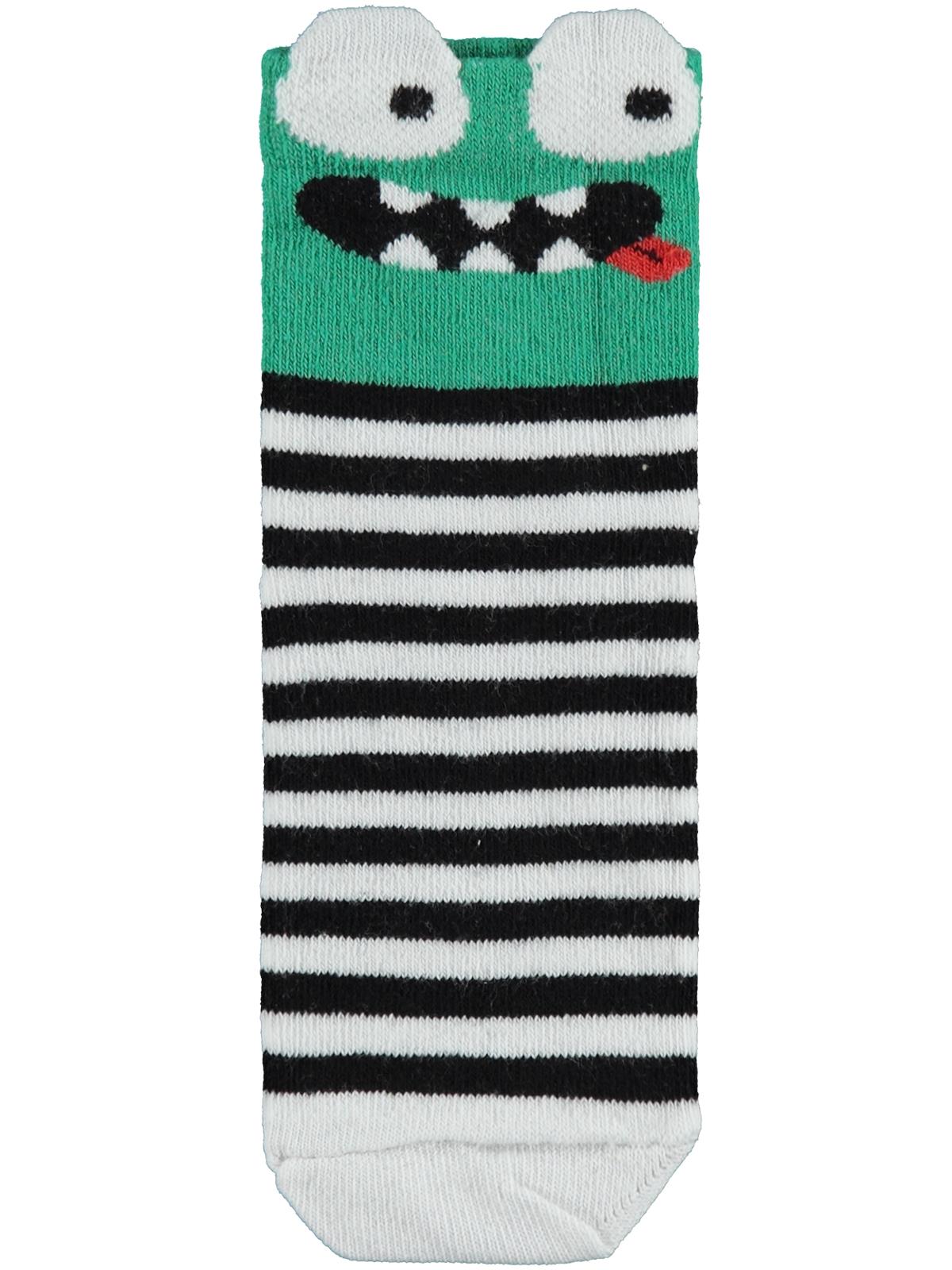 Civil Boys 3D Crocodile 3'lü 2-12 Yaş Erkek Soket Çorap