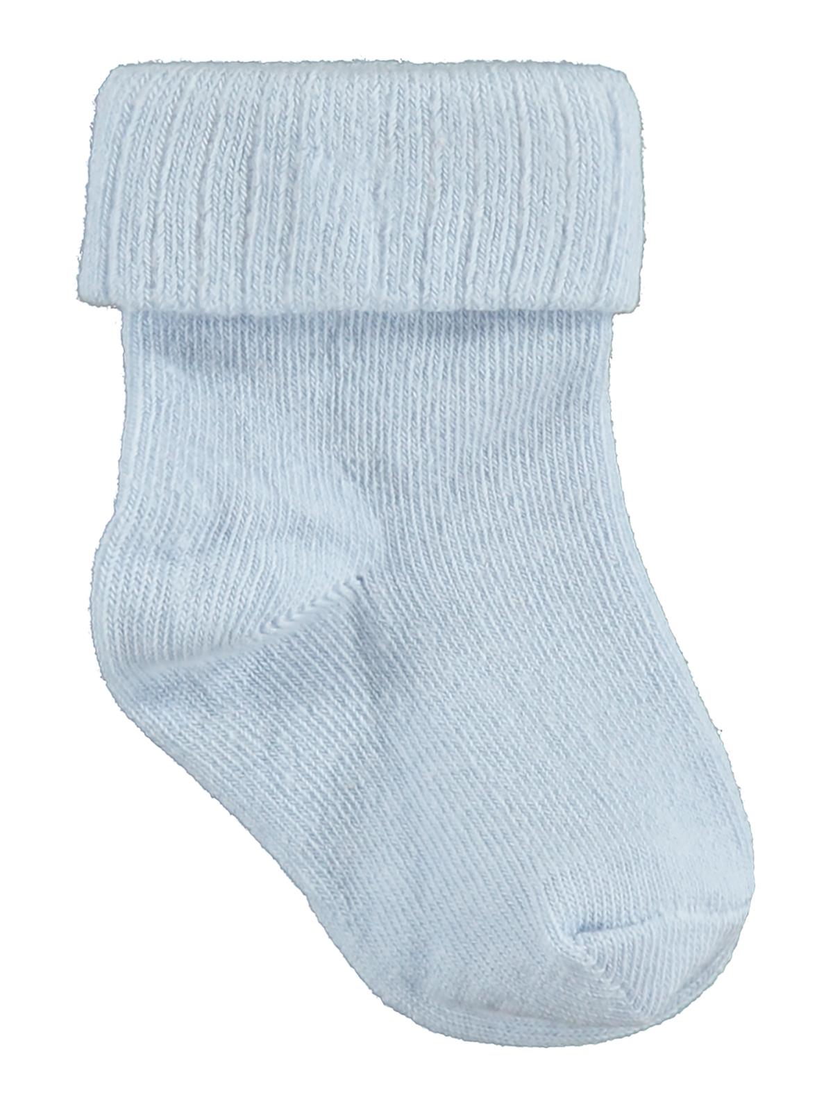Civil Baby Basic Kıvrık 3'lü 6- Bebek Erkek Çorap Set