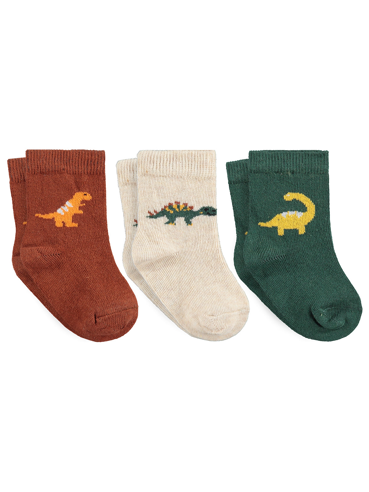 Civil Baby Dinosours 3'lü 6- Bebek Erkek Çorap Set
