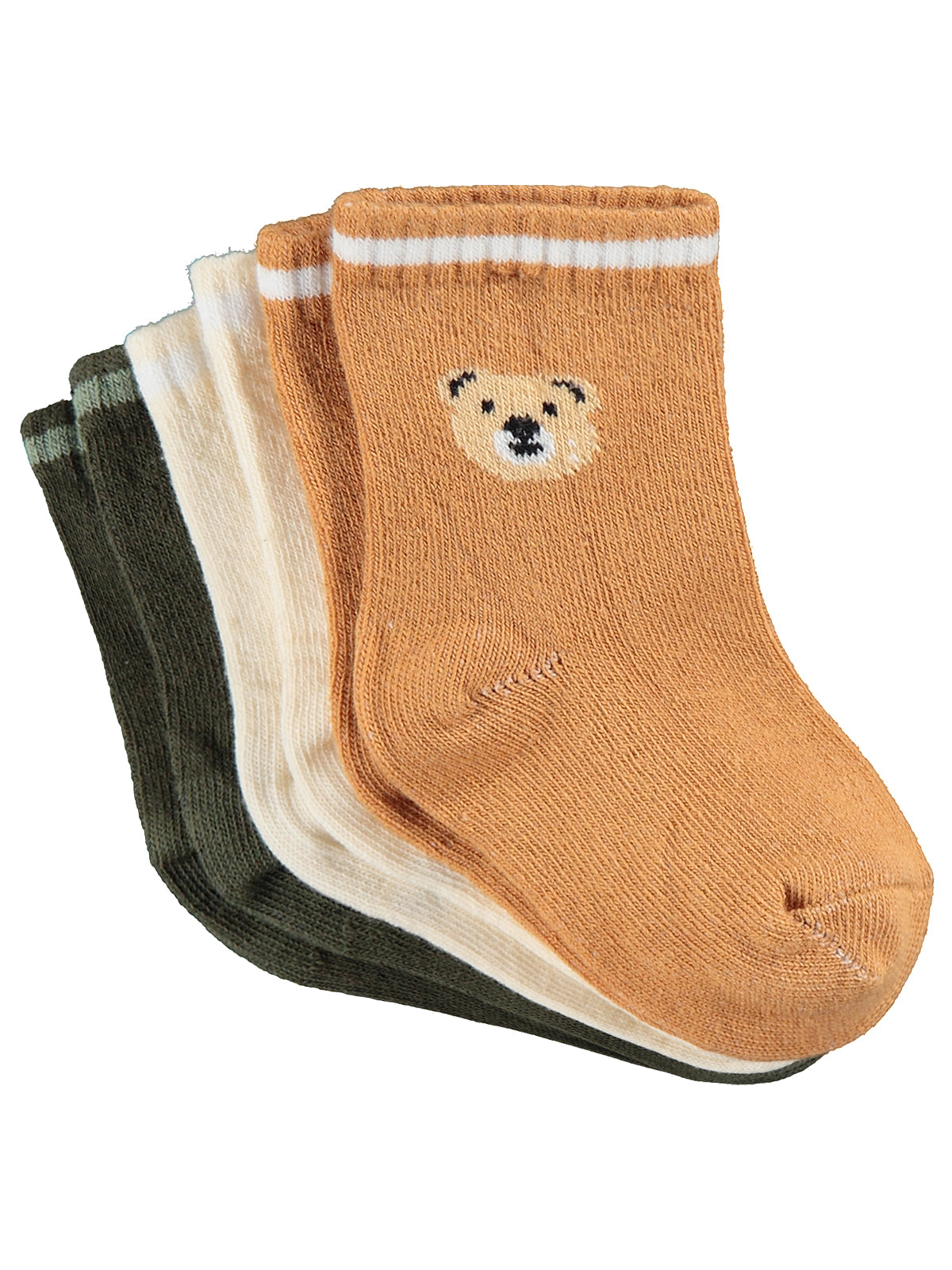 Civil Baby Bear 3'lü 6- Bebek Erkek Çorap Set