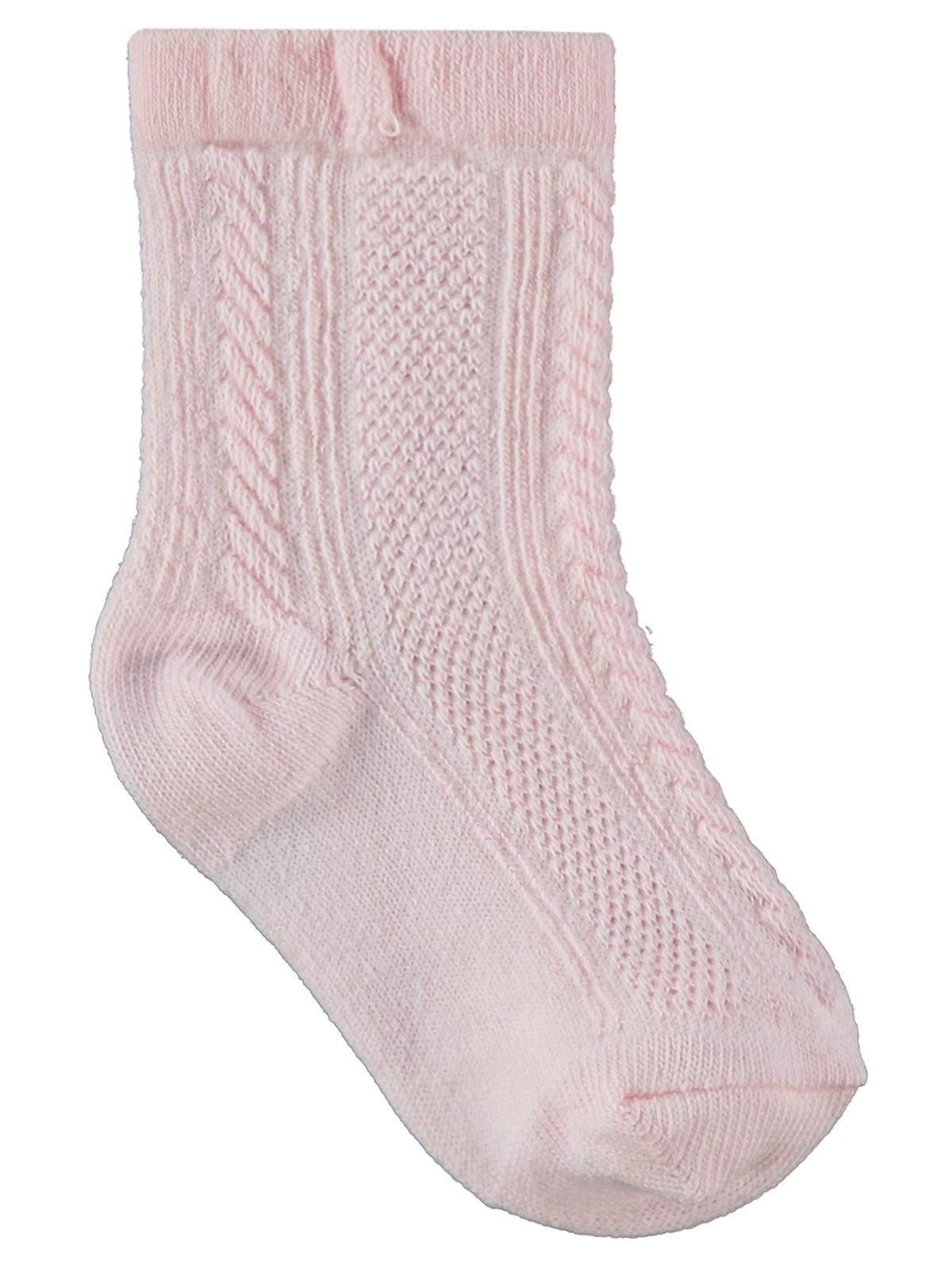 Civil Baby Jakarlı Basic 3'lü 6-18 Ay Bebek Kız Çorap Set