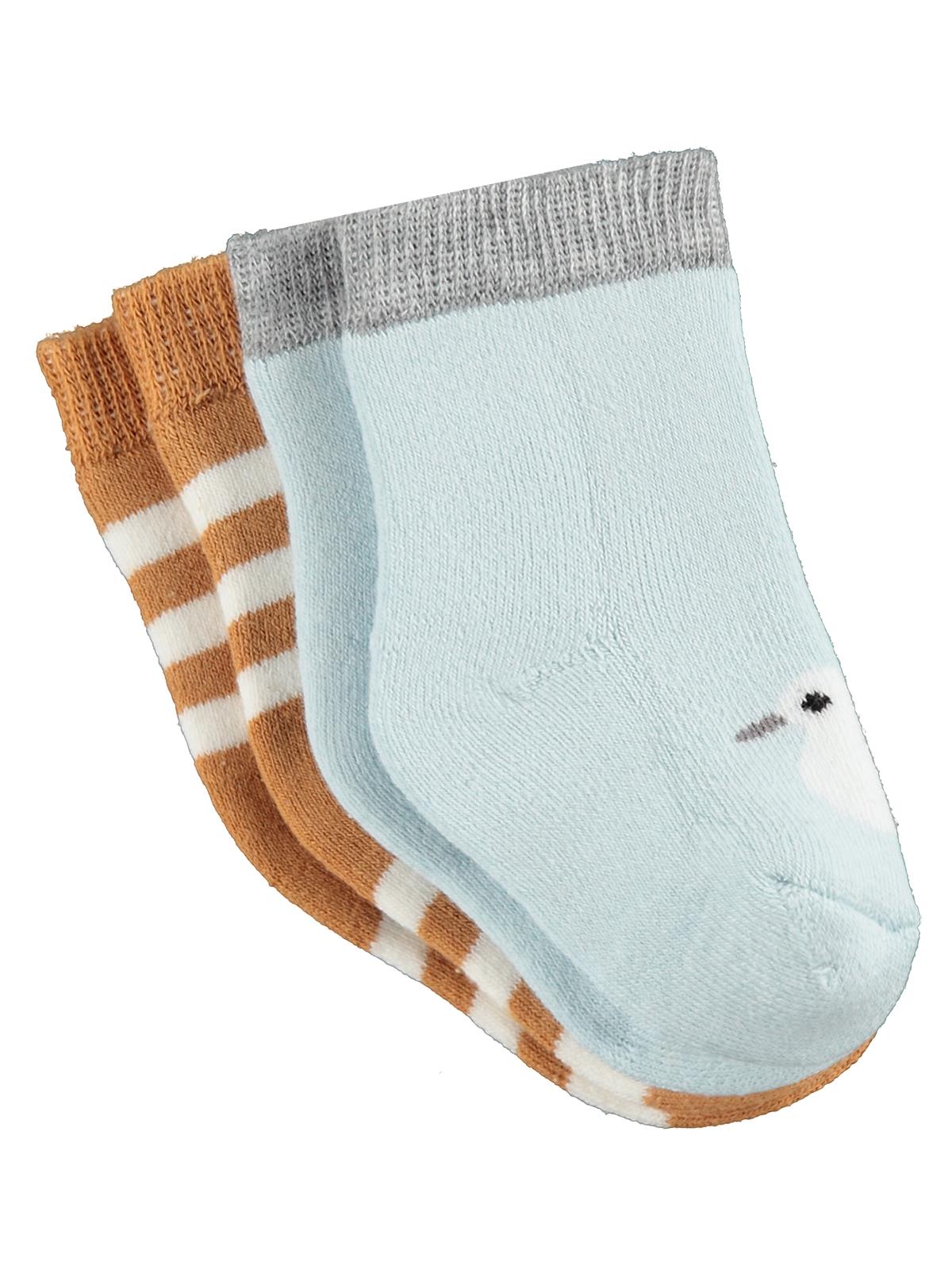 Civil Baby Ördek Havlu 6-18 Ay 2'li Bebek Erkek Çorap Set