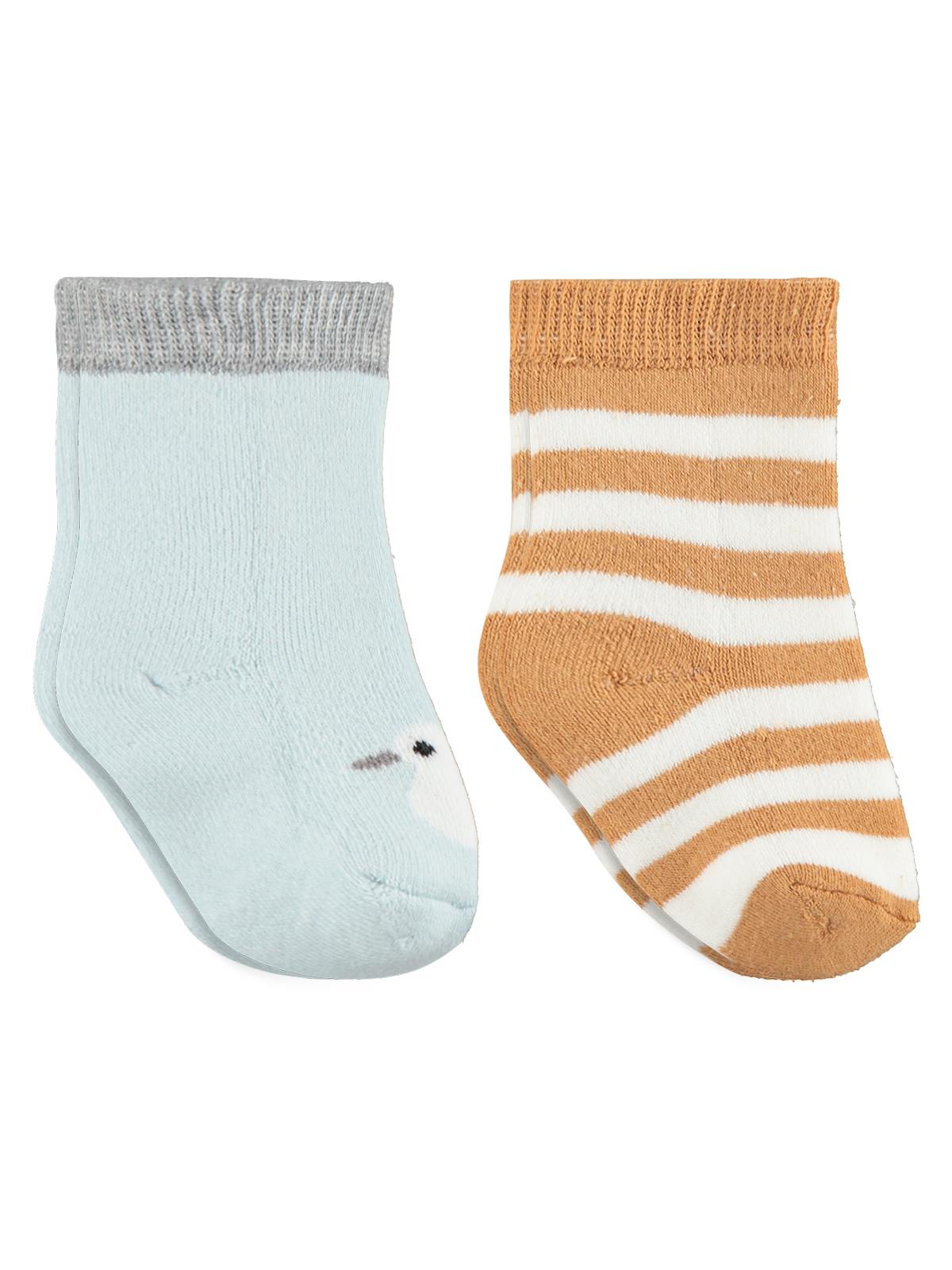 Civil Baby Ördek Havlu 6-18 Ay 2'li Bebek Erkek Çorap Set