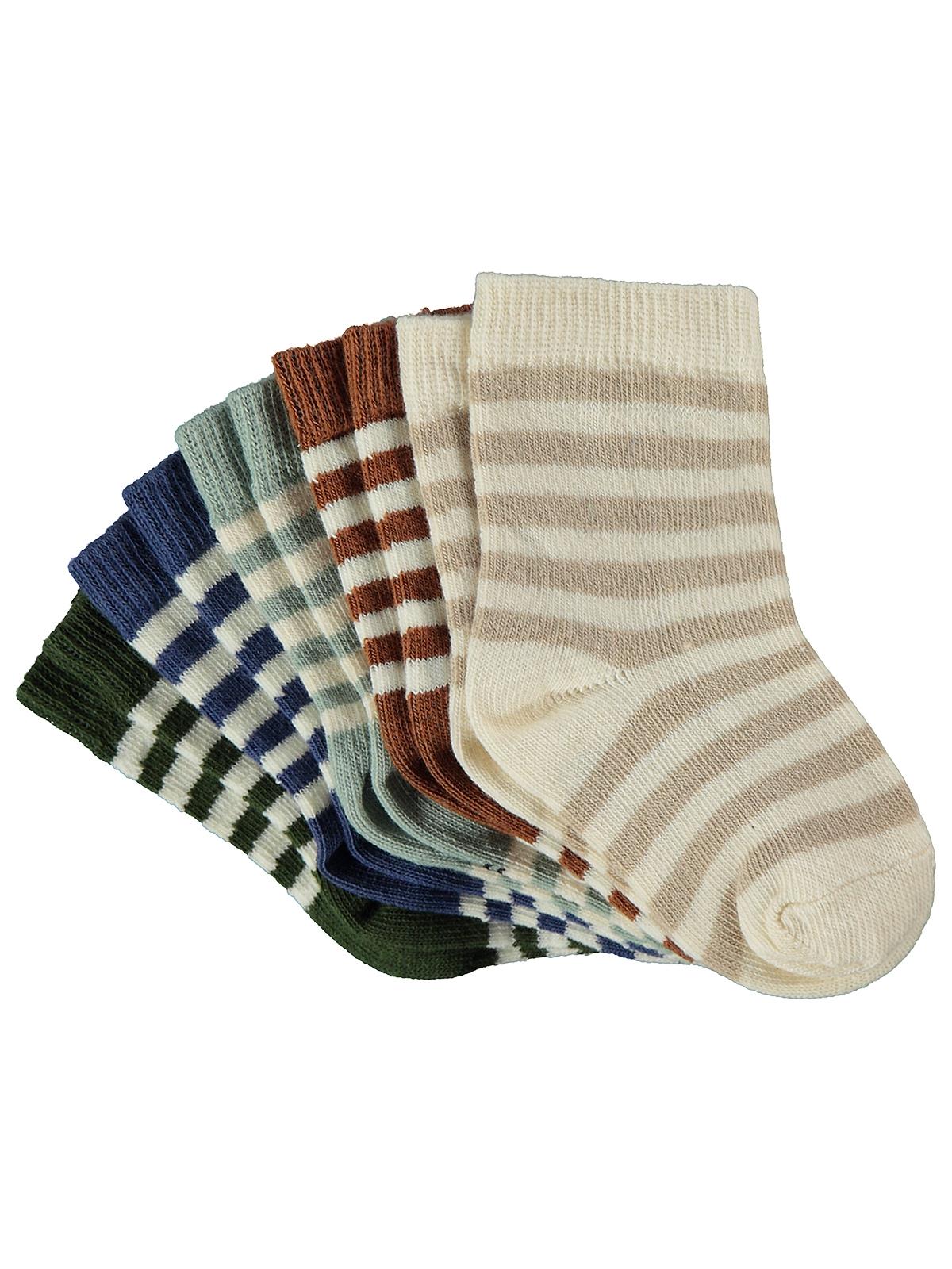 Civil Baby Çemberli 5'li 6-18 Ay Bebek Erkek Çorap Set
