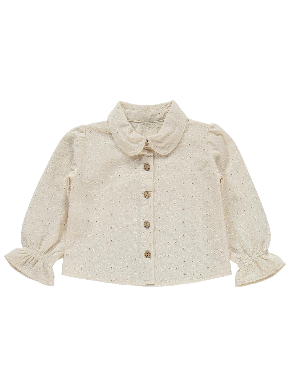 Obelia Kız Çocuk Hırkalı Gömlekli 2-5 Yaş Takım - Kahve