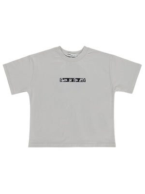 Civil Boys Take On Baskılı 10-13 Yaş Tişört - Koyu Taş Rengi