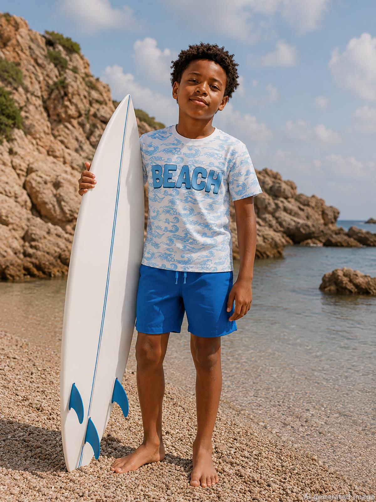 Civil Boys Basic 6-9 Yaş Deniz Şort - Yeşil