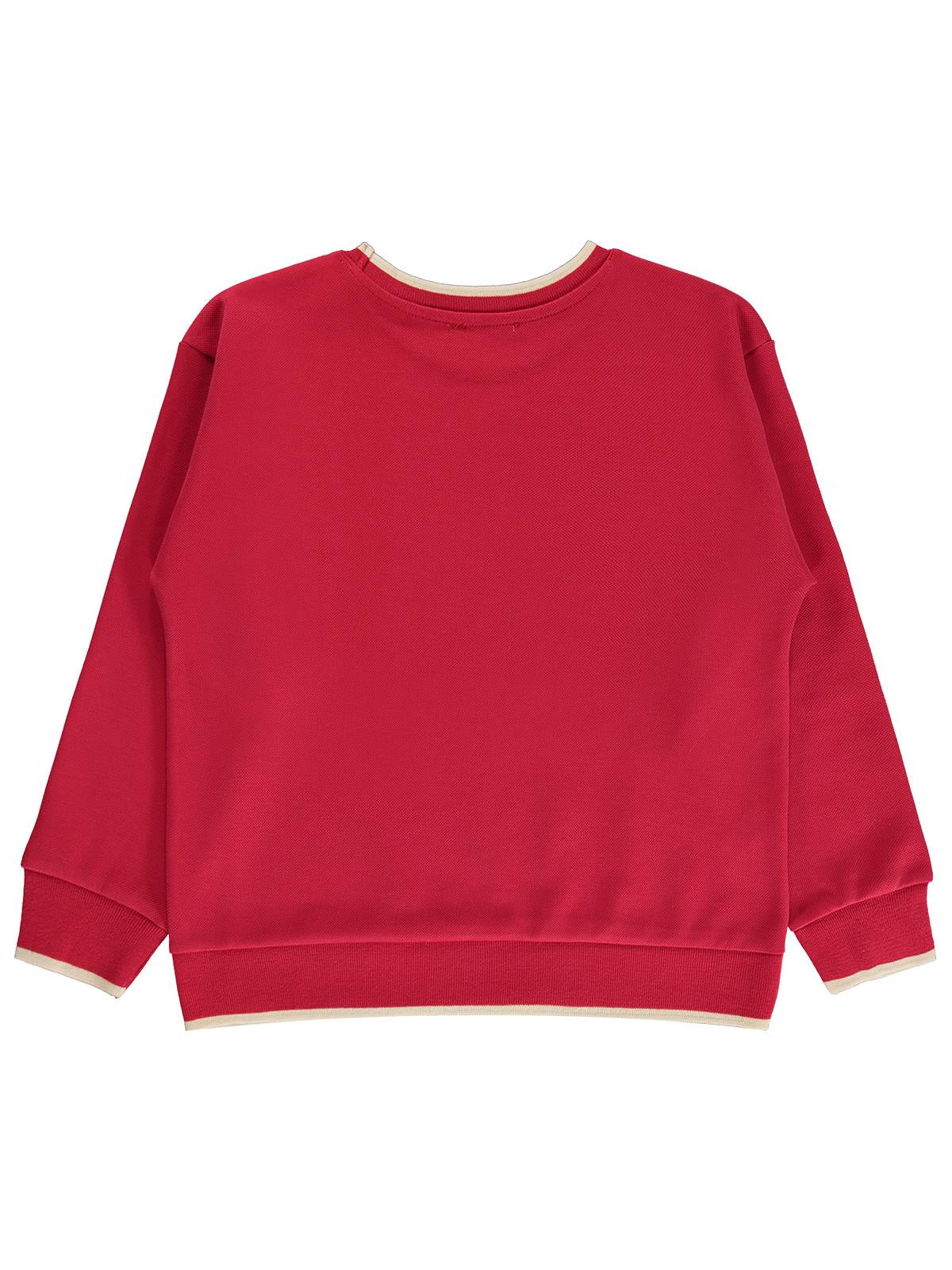Civil Erkek Çocuk Pike Active Sweatshirt | Pike Uzun Kol Kapşonlu | Okul Kreş ve Günlük Kullanım - Bordo