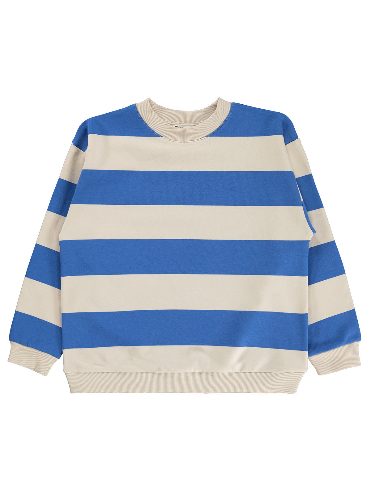 Civil Boys Kalın Çizgili Basic 6-9 Yaş Sweatshirt - Mavi