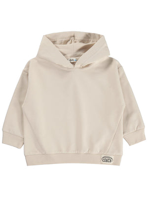 Civil Boys Basic Kapşonlu 2-5 Yaş Sweatshirt - Bej