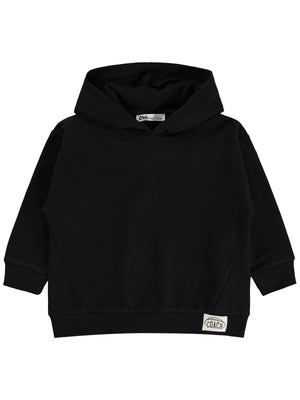 Civil Boys Basic Kapşonlu 2-5 Yaş Sweatshirt - Siyah