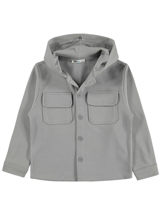 Civil Boys Pike 6-9 Yaş Gömlek - Gri
