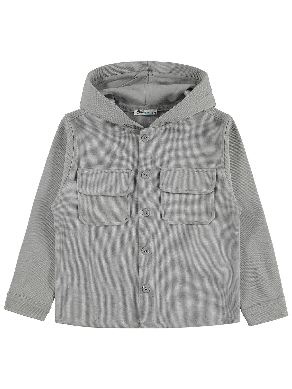 Civil Boys Pike 6-9 Yaş Gömlek - Gri