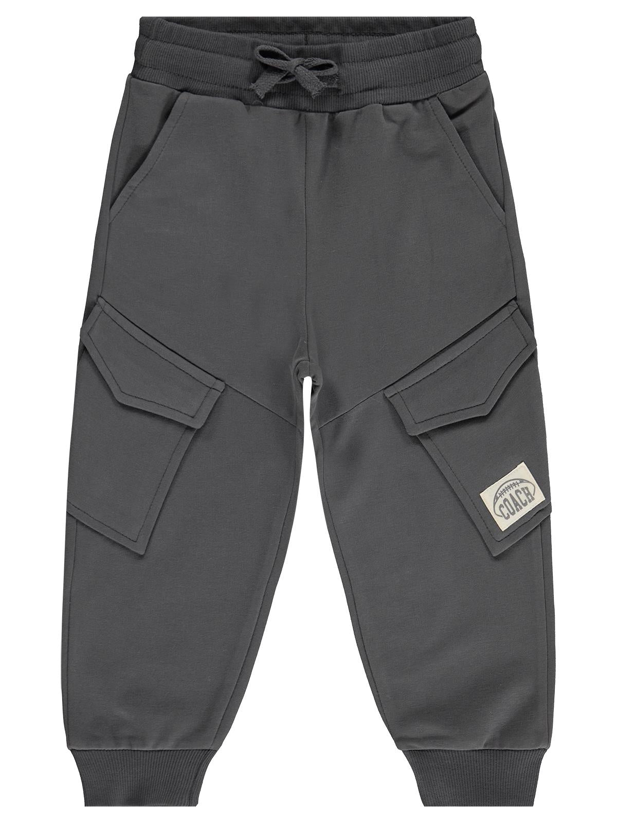 Civil Boys Basic Kargo Cepli 2-5 Yaş Eşofman Altı - Gri