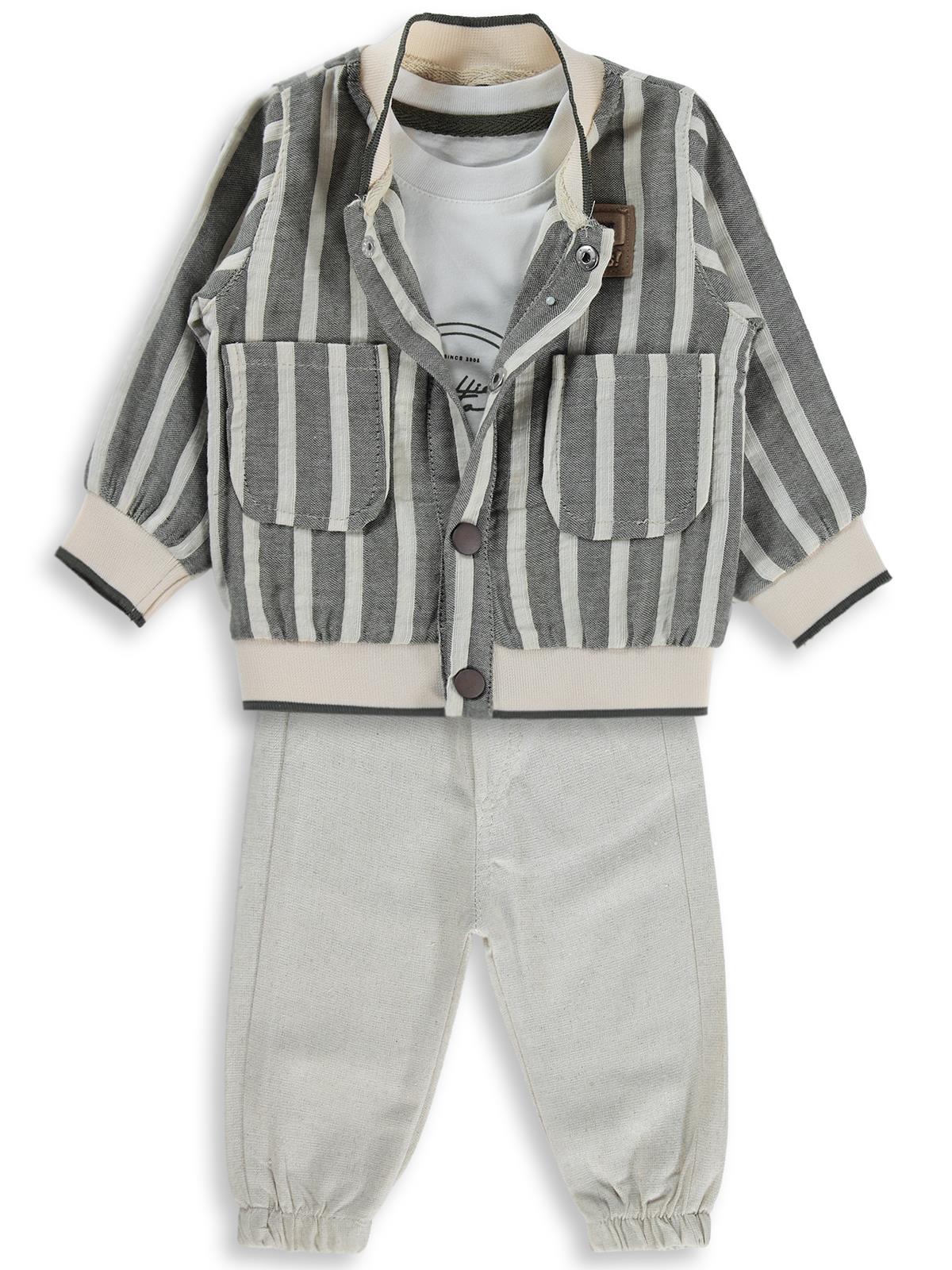 Concept Ceketli 3 Lü 6-18 Ay Takım - Haki