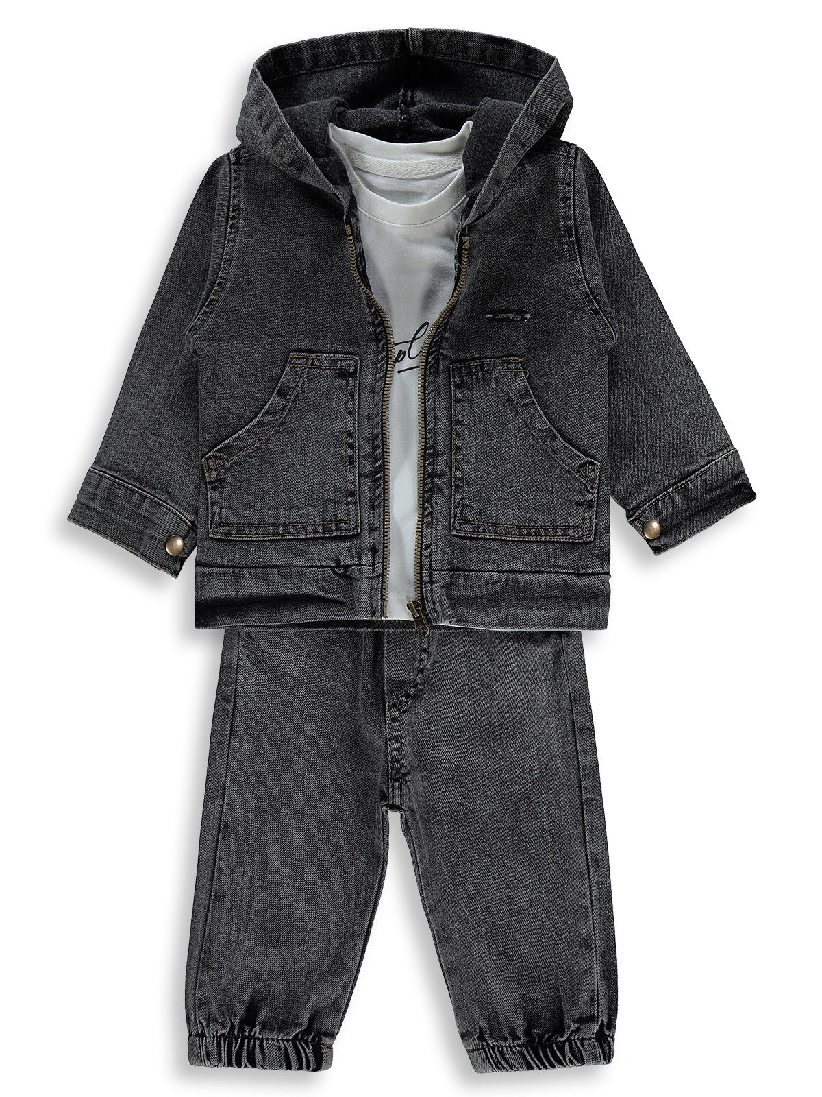 Concept Ceketli 3 Lü 6-18 Ay Takım - Siyah