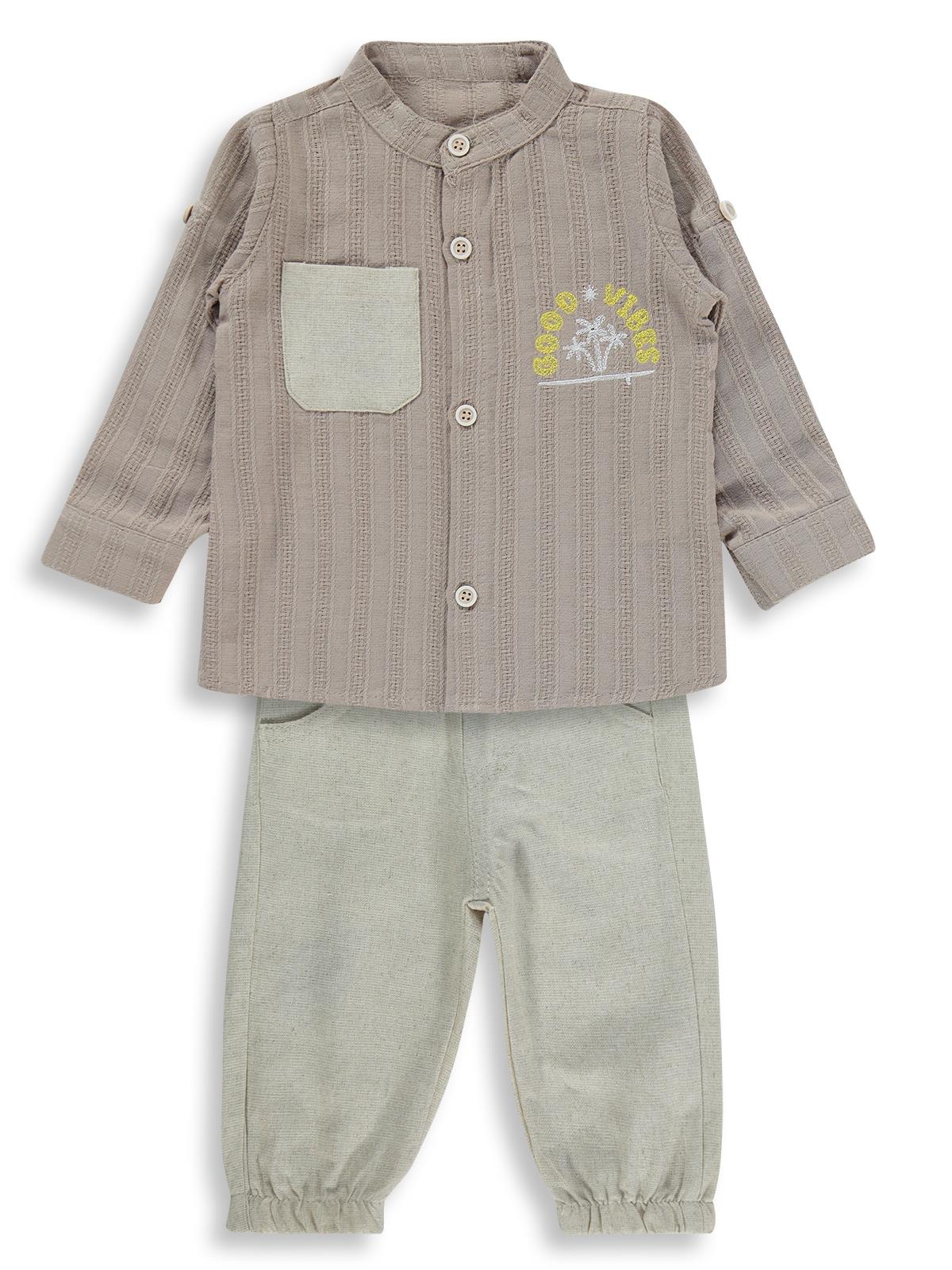 Concept Fularlı 3 Lü 6-18 Ay Takım - Bej