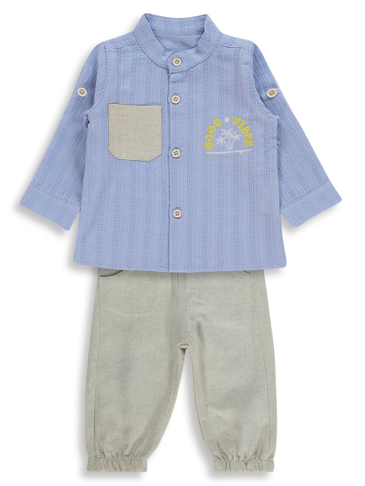 Concept Fularlı 3 Lü 6-18 Ay Takım - Mavi