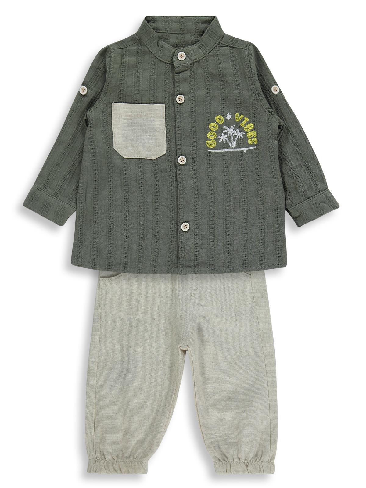 Concept Fularlı 3 Lü 6-18 Ay Takım - Yeşil