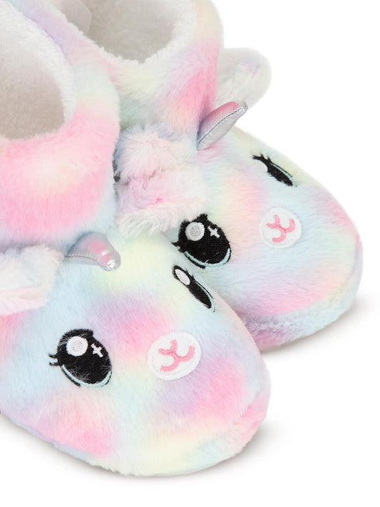 Civil Girls Unicorn figürlü Uzun 31-35 Numara Panduf - Lila