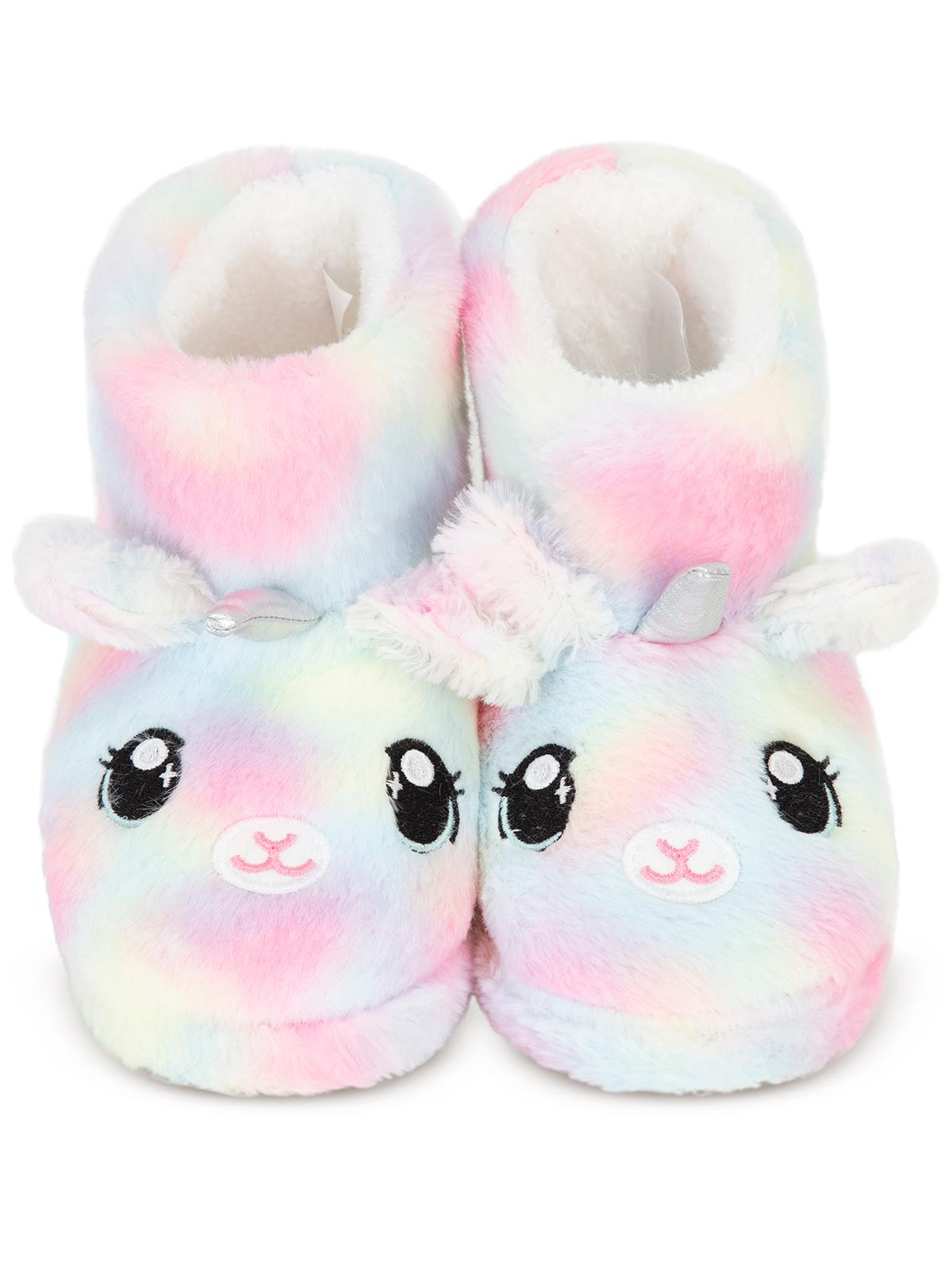 Civil Girls Unicorn figürlü Uzun 31-35 Numara Panduf - Lila