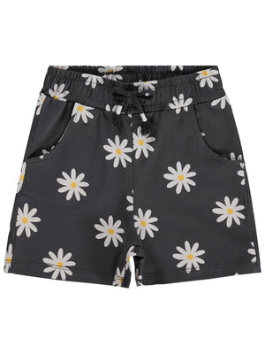 Civil Girls Papatya Desenli 2-5 Yaş Şort - Gri