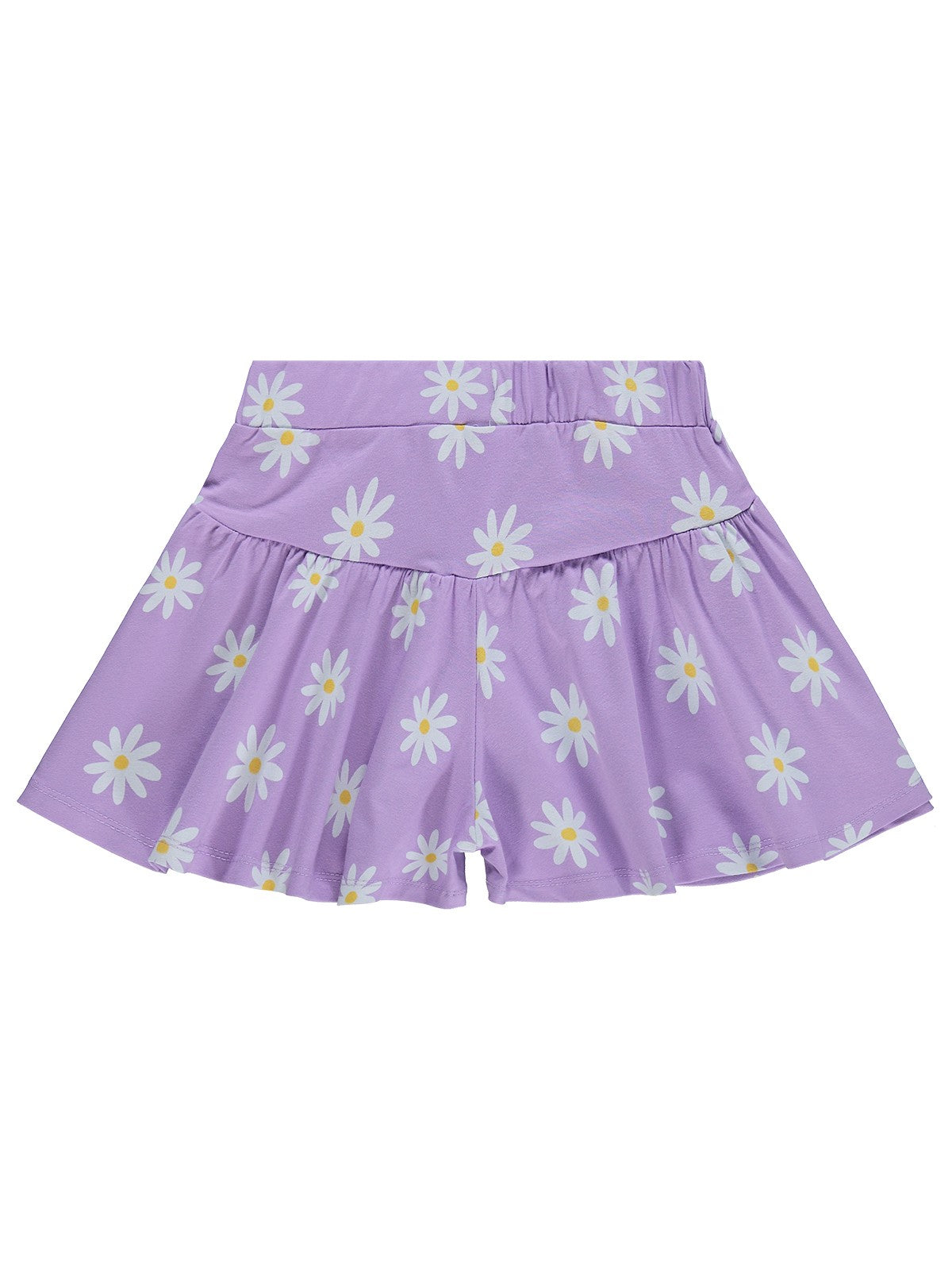 Civil Girls Papatya Desenli 6-9 Yaş Etek - Lila