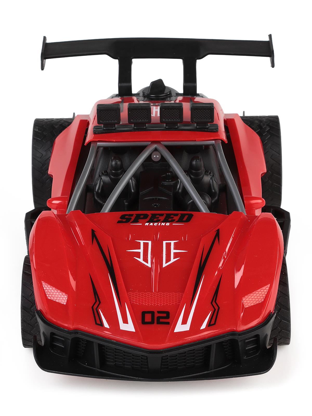 Seher Oyuncak Büyük Boy 1:14 Yarışçı Uzaktan Kumandalı Araba 2.4G Işıklı Ve Duman Atan - Kırmızı