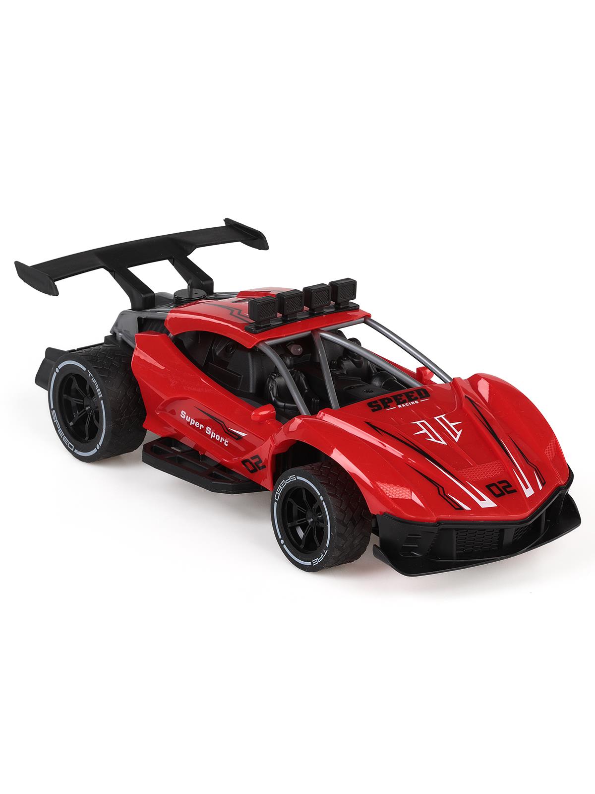 Seher Oyuncak Büyük Boy 1:14 Yarışçı Uzaktan Kumandalı Araba 2.4G Işıklı Ve Duman Atan - Kırmızı