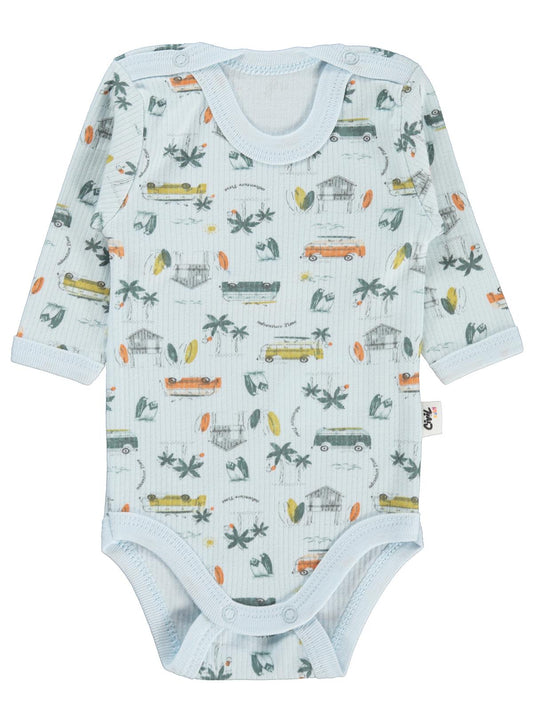 Civil Baby Safari Empirme 1-36 Ay Çıtçıtlı Badi - Mavi