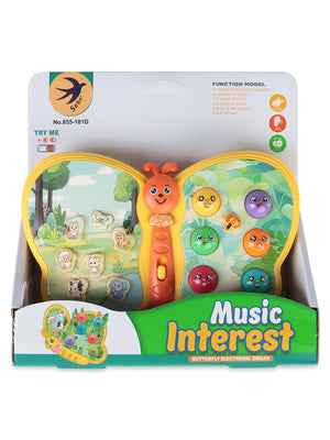 Seher Oyuncak Pilli Müzikli Kelebek - Sarı