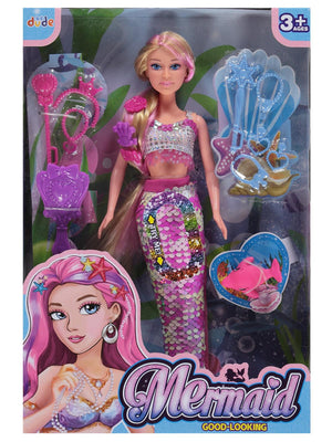 Seher Oyuncak 29 Cm Denizkızı Bebek - Pembe