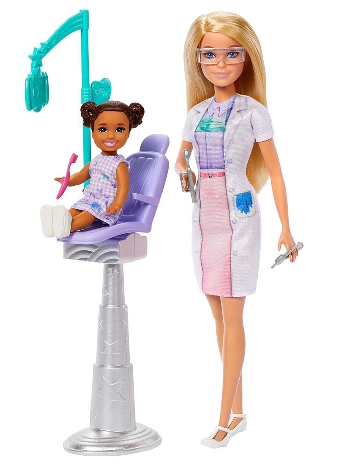 Barbıe Bakım Temalı Kariyer Oyun Setleri - Beyaz