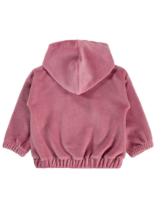 Civil Baby Tavşan Nakış Çizgi Dokulu 6-18 Ay Hırka - Pembe