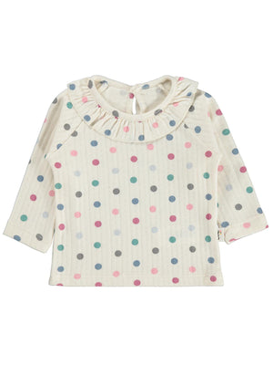 Civil Baby Puan Empirme  6-18 Ay Sweatshirt - Ekru