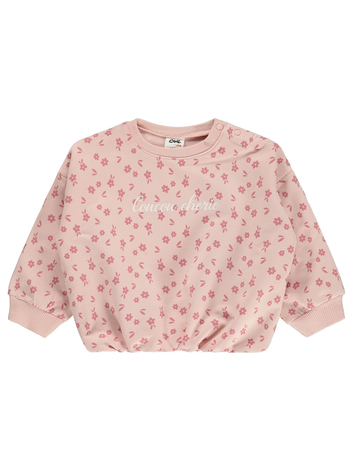 Civil Baby Cherie Baskılı 6-18 Ay Sweatshirt - Pembe