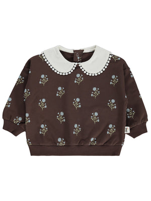 Civil Baby Bebe Yakalı 6-18 Ay Sweatshirt - Kahverengi