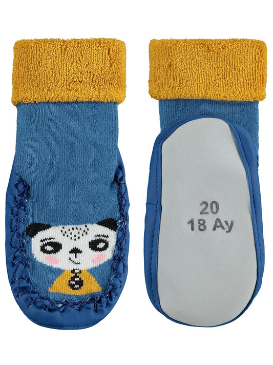 Civil Baby Kıvrık Bebek Erkek Havlu Çarık Çorap 12-36 Ay