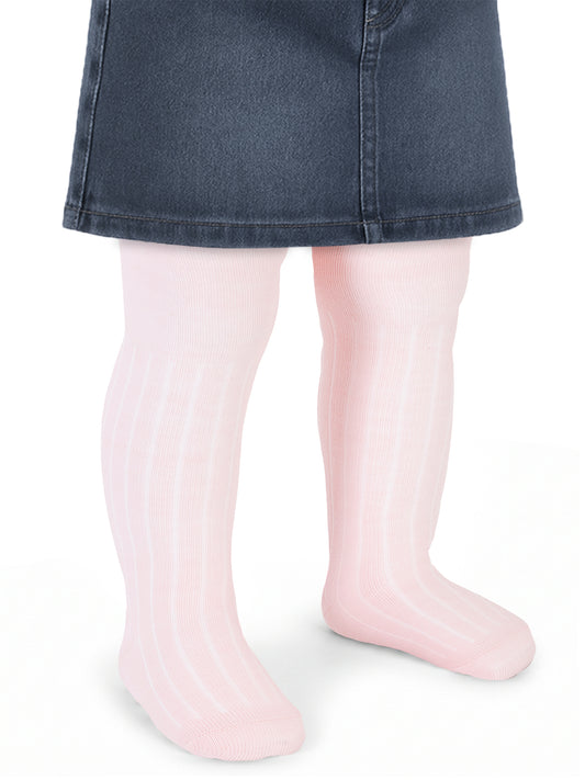 Civil Baby Düz Derbili 6- Bebek Kız Külotlu Çorap - Pembe