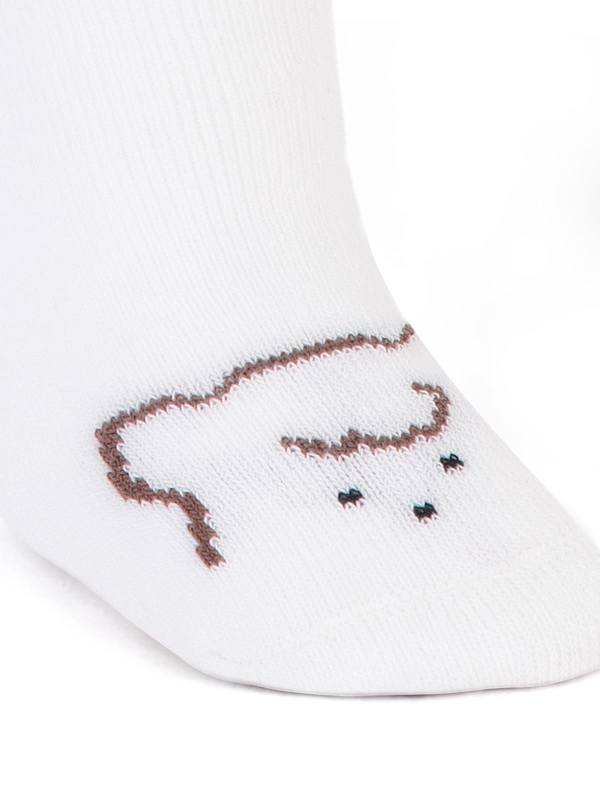 Civil Baby Bear Face Havlu 6- Bebek Erkek Külotlu Çorap - Ekru