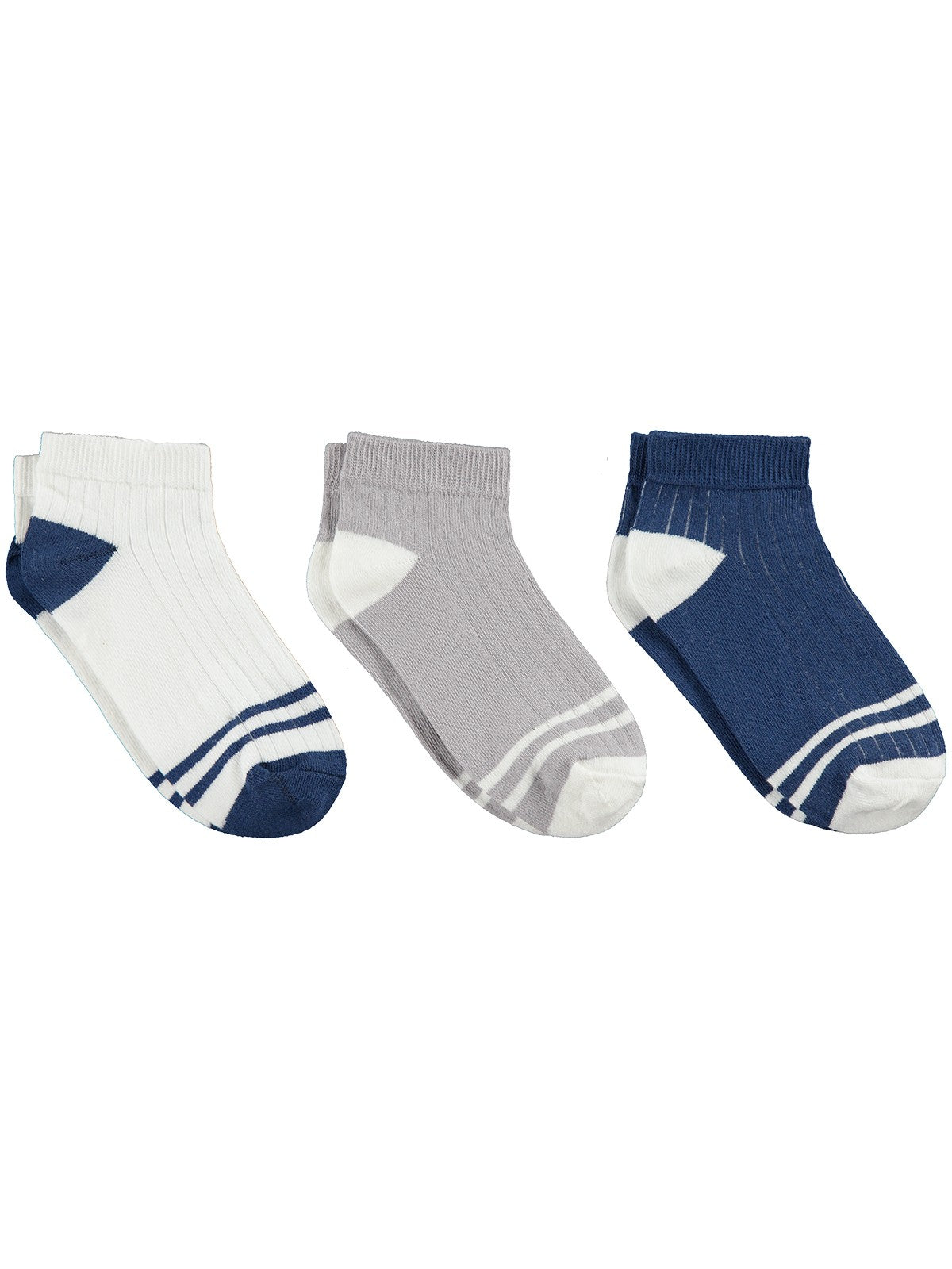 Civil Boys Soft Basic 3'lü 2-12 Yaş Erkek Çocuk Patik Çorap