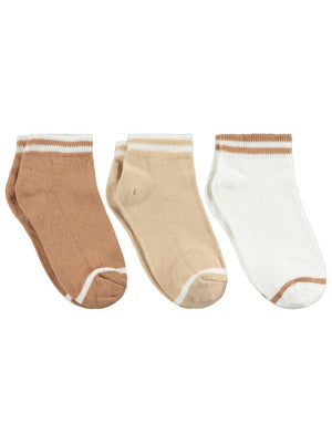 Civil Boys Basic Natural 3'lü 2-12 Yaş Erkek Çocuk Patik Çorap