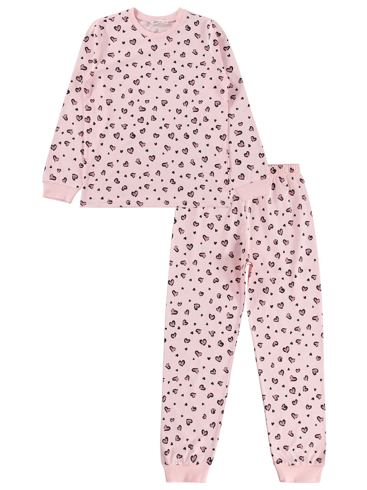 Civil Girls Leopar 10-13 Yaş Pijama Takımı - Pembe