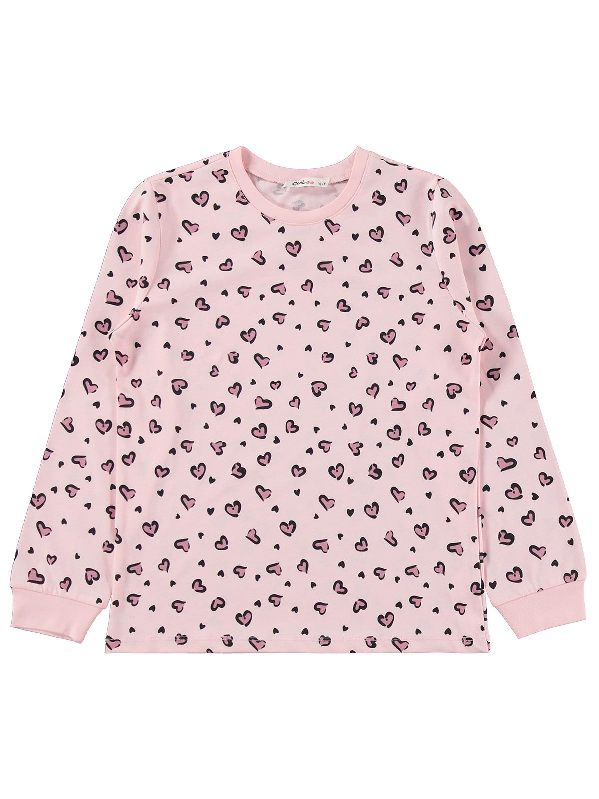 Civil Girls Leopar 10-13 Yaş Pijama Takımı - Pembe