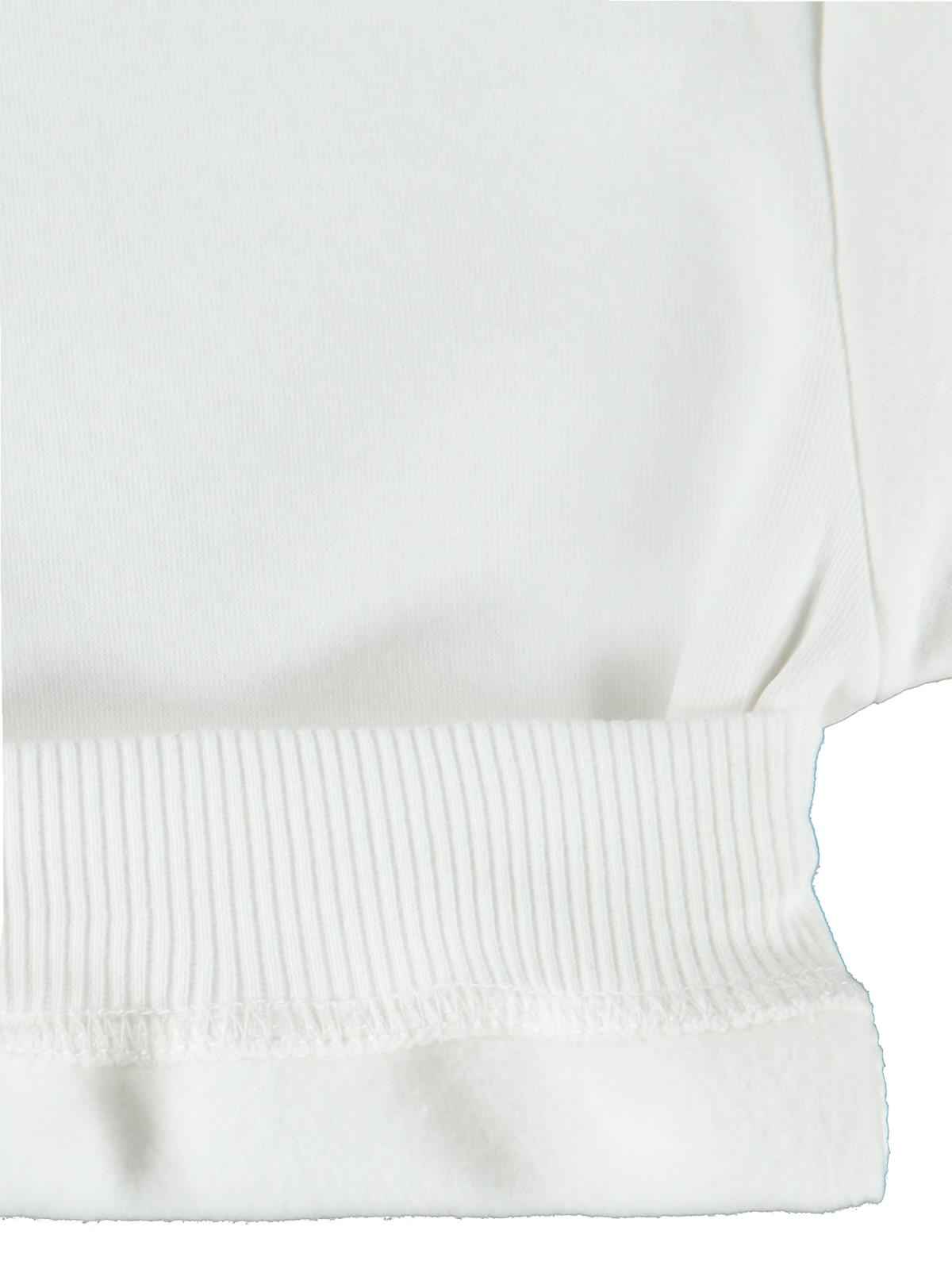 Civil Kız Çocuk Düz Sweatshirt | 3 İp Uzun Kol Bisiklet Yaka | Okul Kreş ve Günlük Kullanım - Ekru